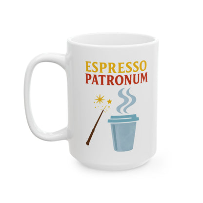 Espresso Patronum Coffee Mug – Funny Harry Potter Parody Gift for Coffee Lovers