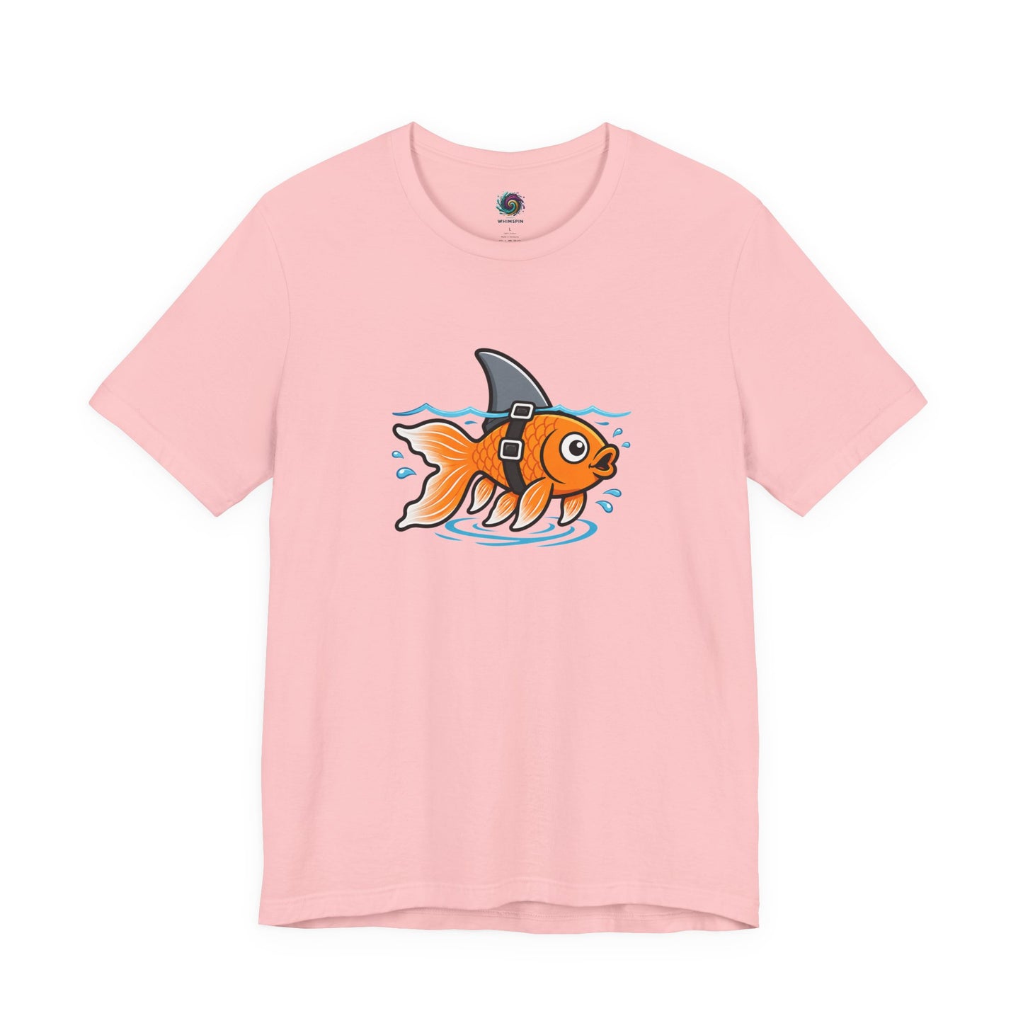 Goldfish Shark T-Shirt – Funny Fish Swimming  Graphic Tee