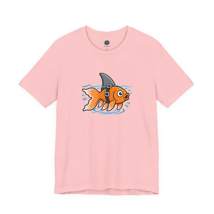 Goldfish Shark T-Shirt – Funny Fish Swimming  Graphic Tee