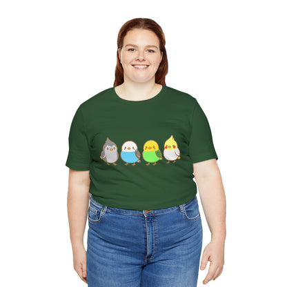 Chirpy Flock Bird T-Shirt – Cute Tee for Animal Lovers - WhimSpin - https://whimspin.com