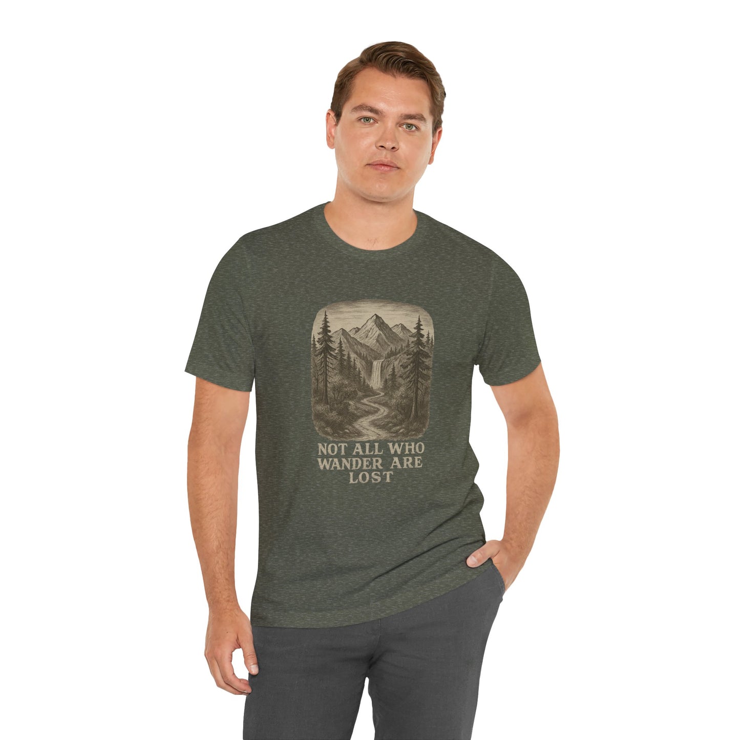 Not All Who Wander Are Lost T-Shirt – Tolkien Travel Tee for Nature Lovers