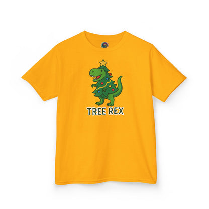 Tree Rex Kids’ Christmas T-Shirt – Cute Dino Holiday Tee