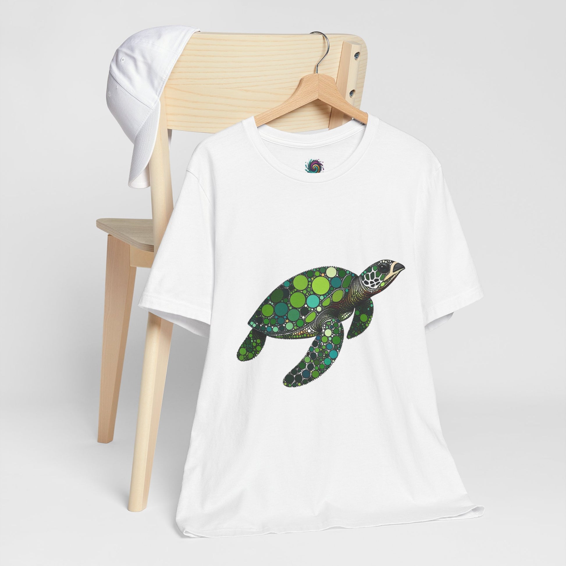 Geometric Sea Turtle T-Shirt – Eco Ocean Vibes Graphic Tee - WhimSpin - https://whimspin.com