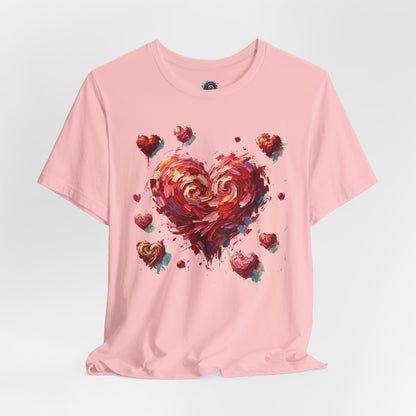 Impressionistic Heart T-Shirt – Artistic Valentine's Day Tee
