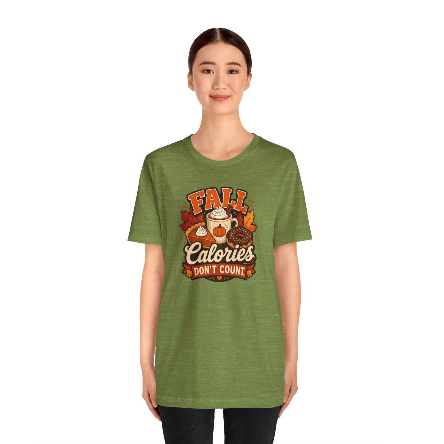 Fall Calories Don’t Count T-Shirt – Funny Pumpkin Spice Food Tee