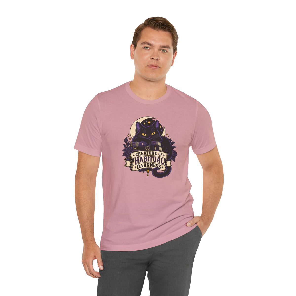 Creature of Habitual Darkness T-Shirt – Black Cat Goth Tee