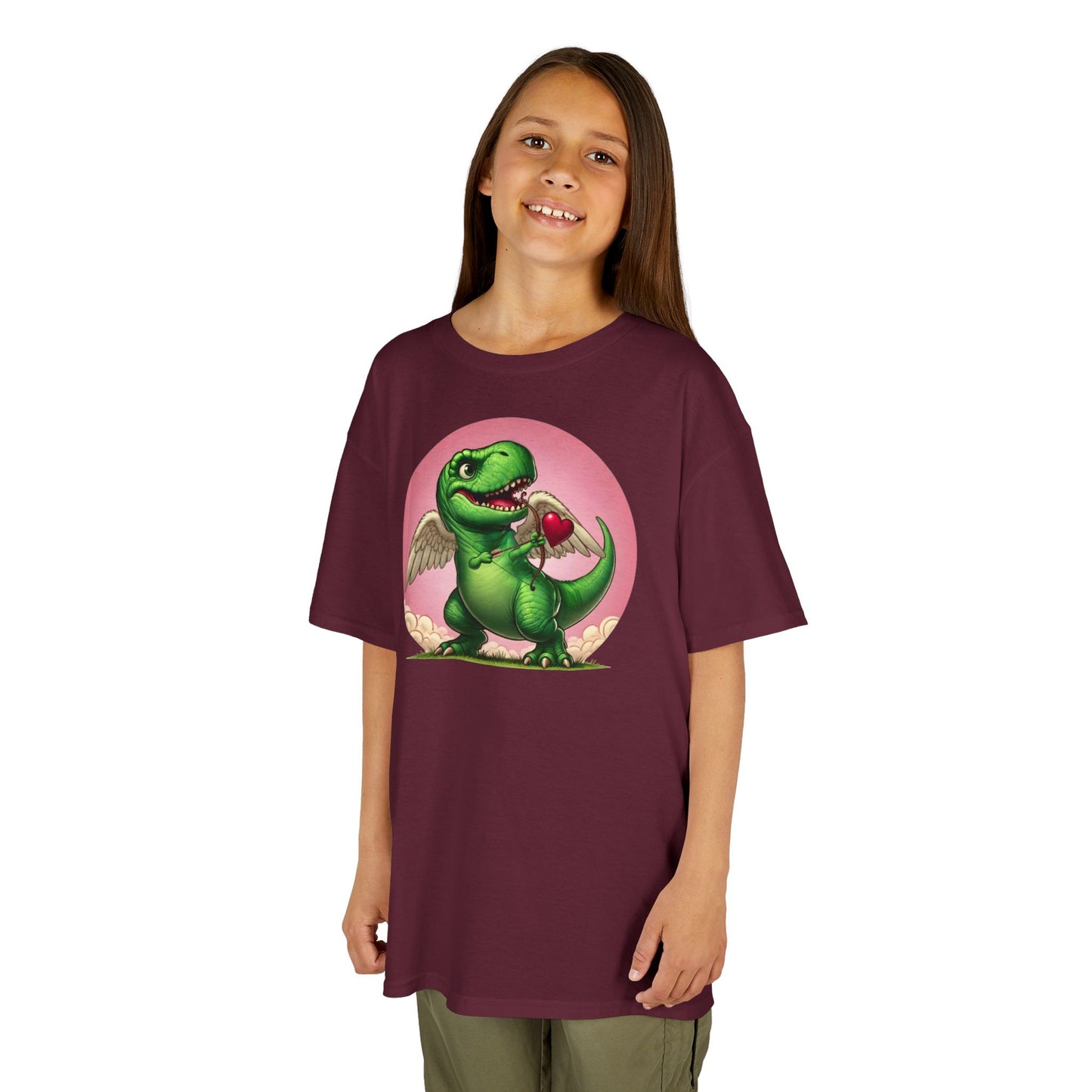Cupidsaurus Rex Kids T-Shirt – Cute Dinosaur Valentine’s Day Tee for Kids