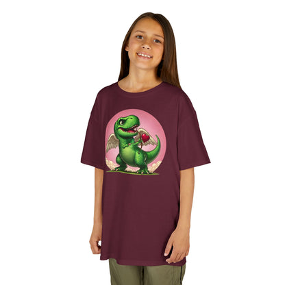 Cupidsaurus Rex Kids T-Shirt – Cute Dinosaur Valentine’s Day Tee for Kids
