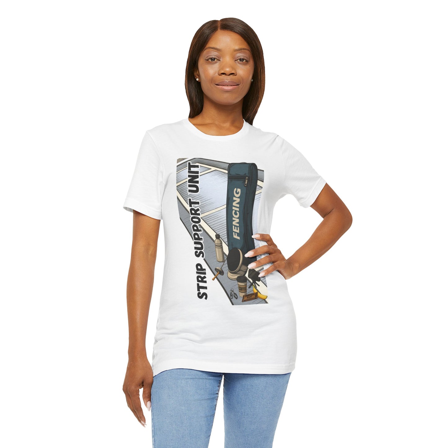 Strip Support Unit T-Shirt – Funny Fencing Parent Shirt for Tournament Days