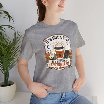 It’s Not a Cult Pumpkin Spice T-Shirt – Funny Fall Tee