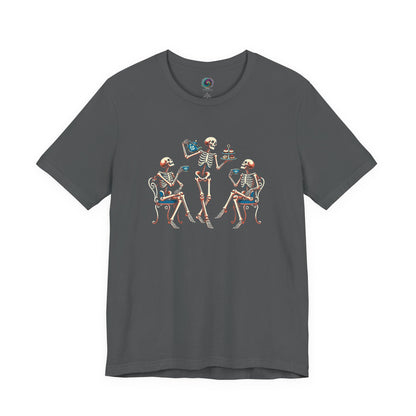 Skeleton Tea Party T-Shirt – Vintage Halloween Skeleton Tee