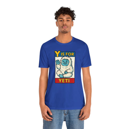 Y Is for Yeti T-Shirt – Cute Winter Monster Tee from the Monster Alphabet Series
