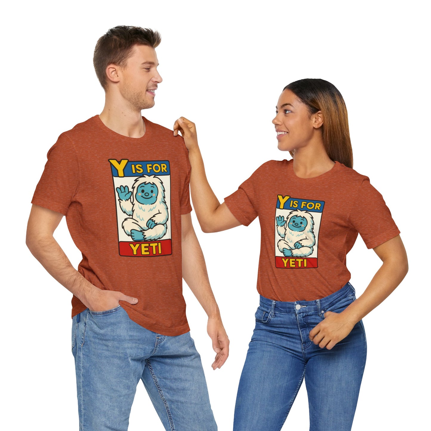 Y Is for Yeti T-Shirt – Cute Winter Monster Tee from the Monster Alphabet Series