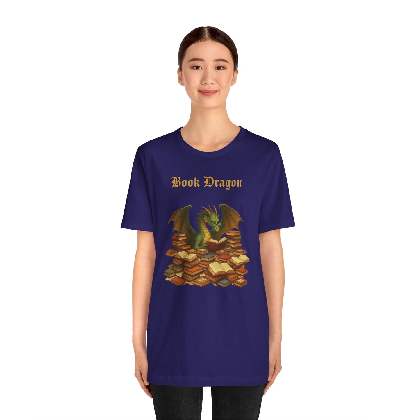 Book Dragon T-Shirt – Funny Book Lover Shirt & Gifts for Readers