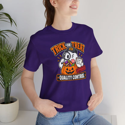Trick-or-Treat Quality Control T-Shirt – Funny Halloween Candy Tee