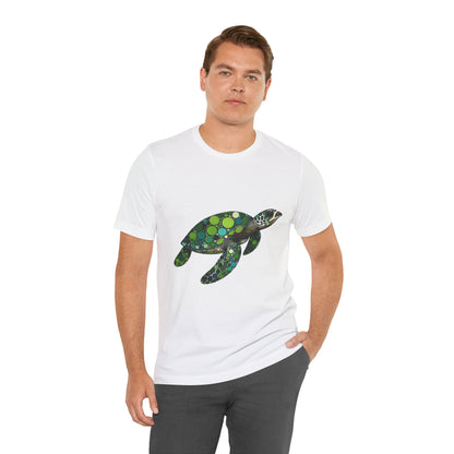 Geometric Sea Turtle T-Shirt – Eco Ocean Vibes Graphic Tee - WhimSpin - https://whimspin.com