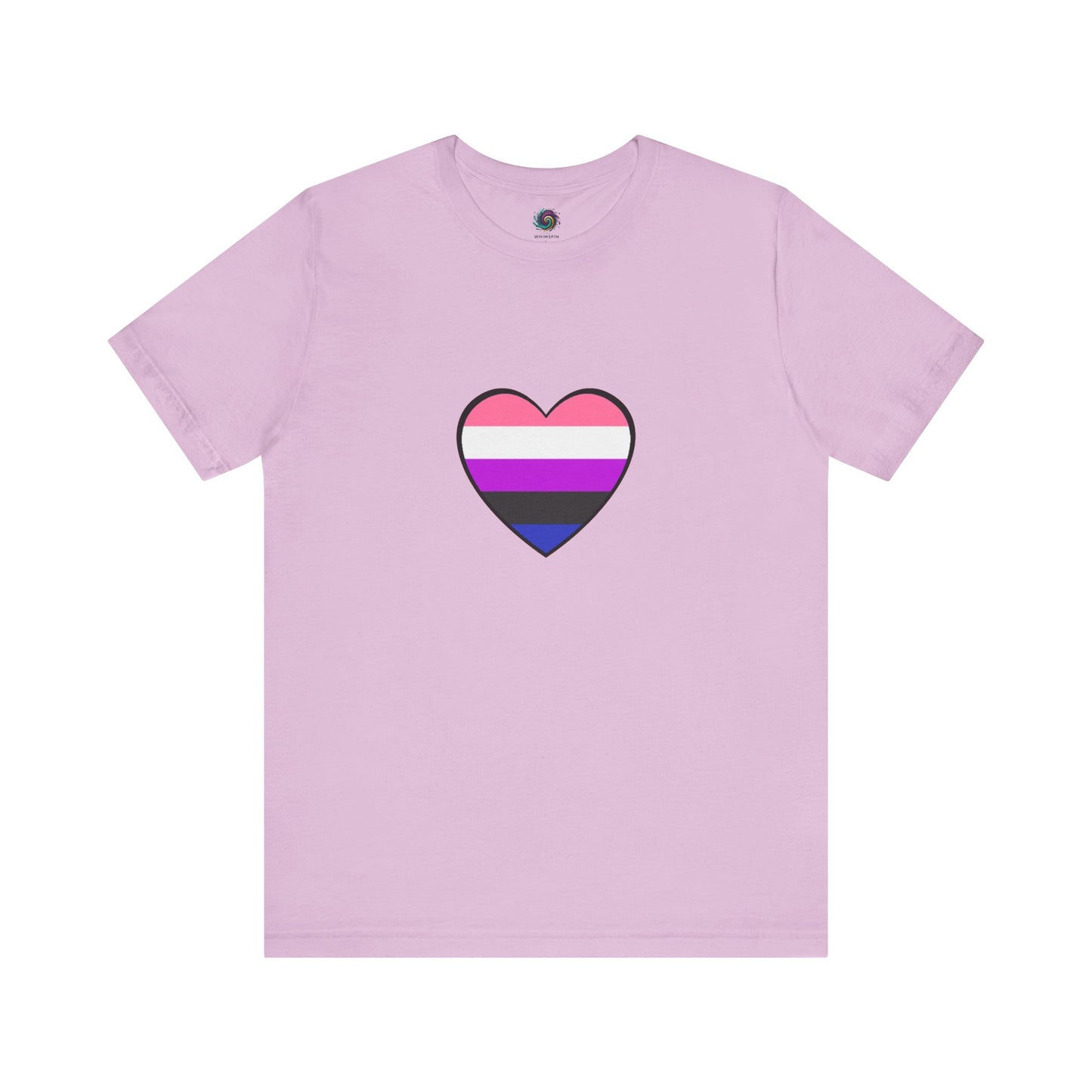 Genderfluid Pride Heart T-Shirt – Bold LGBTQIA+ Flag Tee - WhimSpin - https://whimspin.com