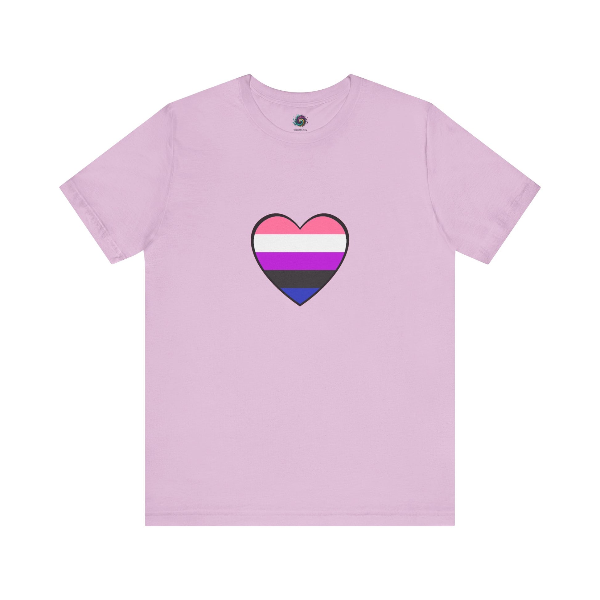Genderfluid Pride Heart T-Shirt – Bold LGBTQIA+ Flag Tee - WhimSpin - https://whimspin.com
