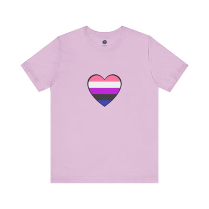 Genderfluid Pride Heart T-Shirt – Bold LGBTQIA+ Flag Tee - WhimSpin - https://whimspin.com