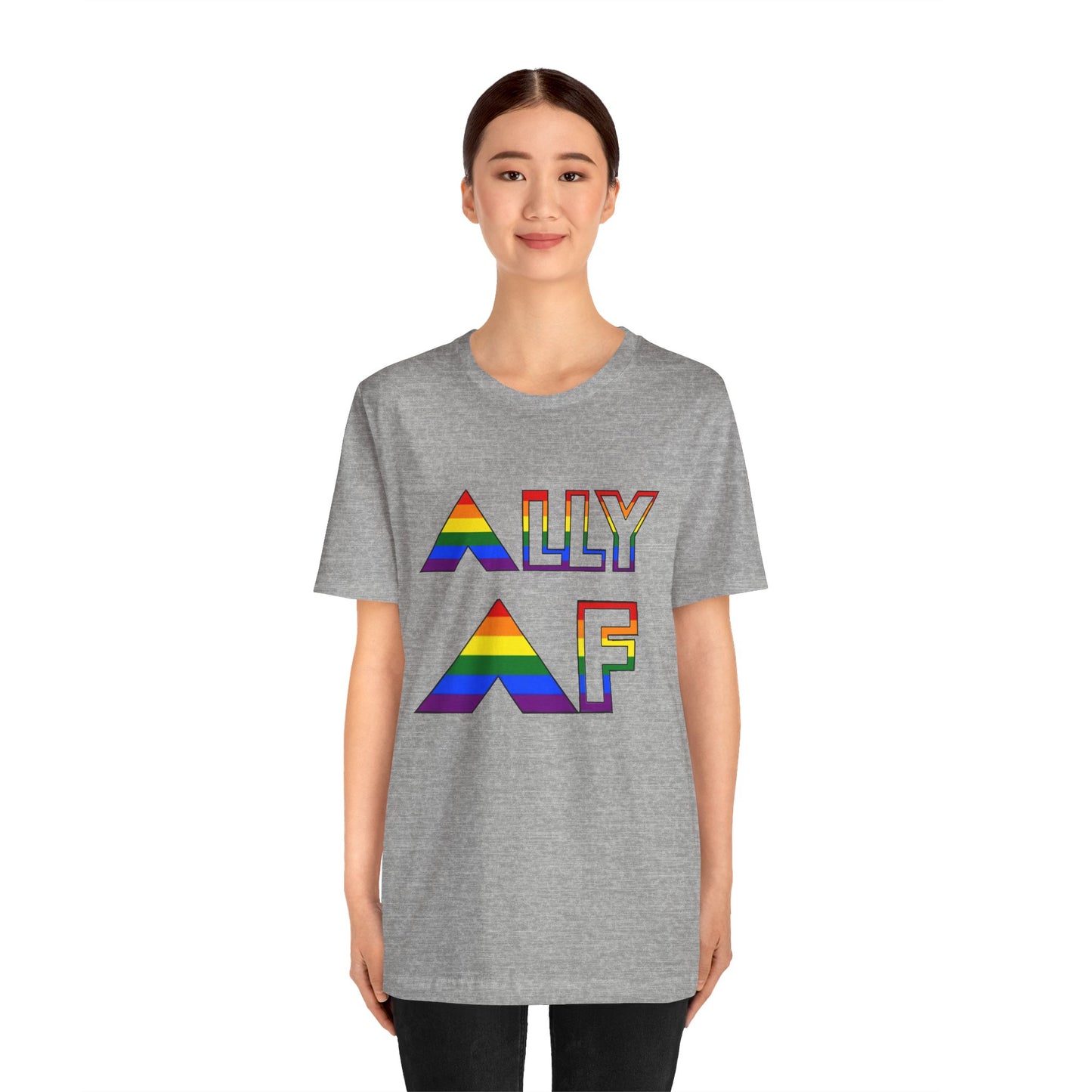 Ally AF Pride Tee – Bold LGBTQ+ Support Shirt for Loud Allies