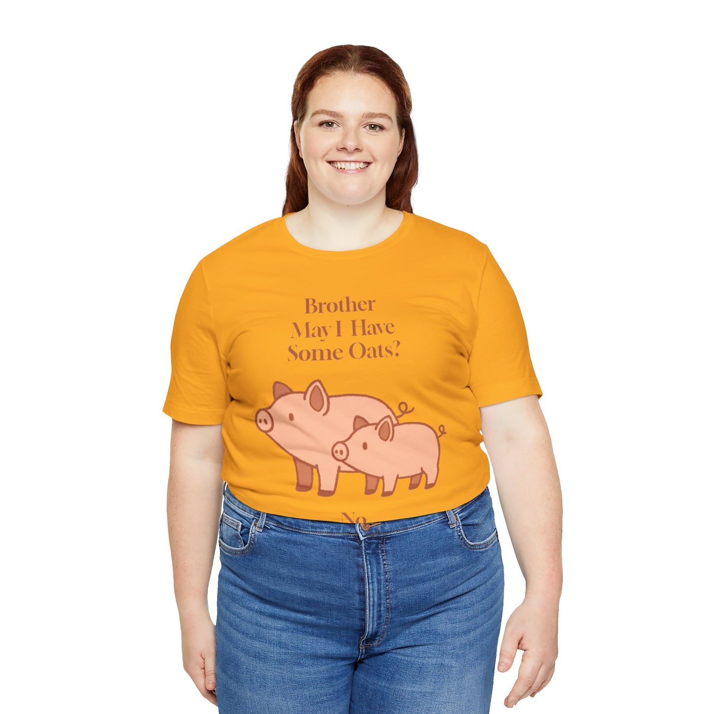 Brother May I Have Some Oats T-Shirt – Funny Viral Pig Meme Tee