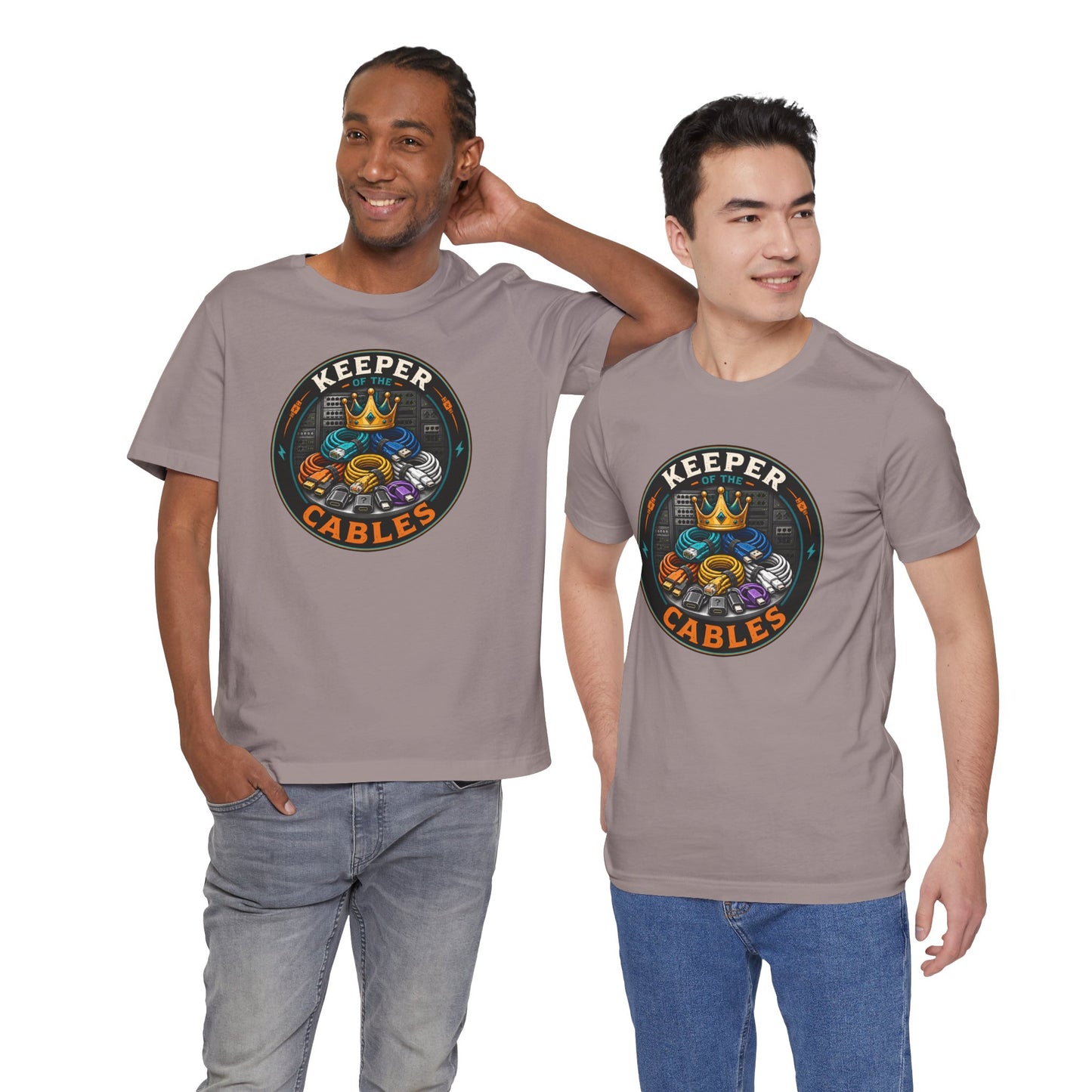 Keeper of the Cables T-Shirt – Funny Tech Dad Cable Tee