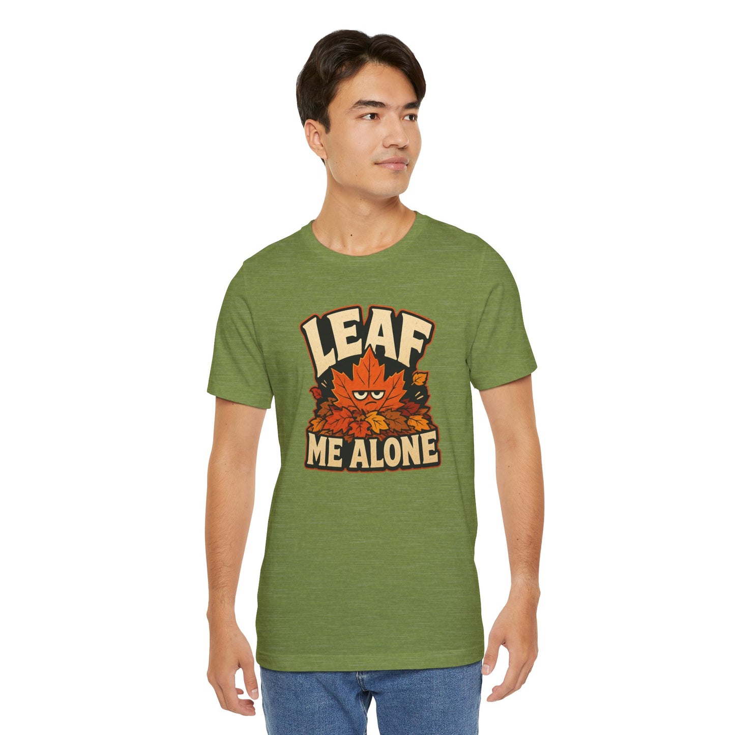 Leaf Me Alone T-Shirt – Funny Fall Introvert Leaves Tee