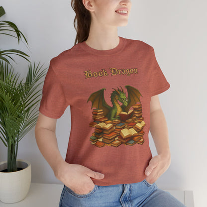 Book Dragon T-Shirt – Funny Book Lover Shirt & Gifts for Readers