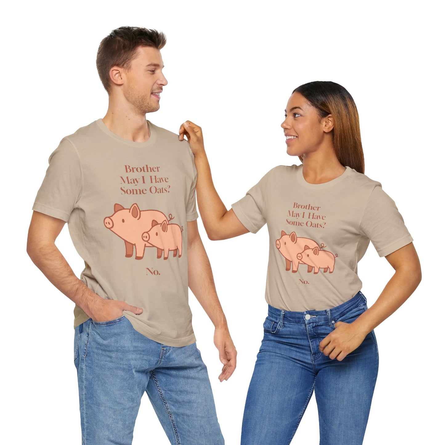 Brother May I Have Some Oats T-Shirt – Funny Viral Pig Meme Tee