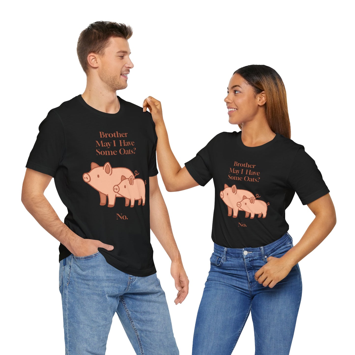 Brother May I Have Some Oats T-Shirt – Funny Viral Pig Meme Tee