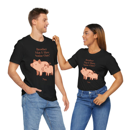 Brother May I Have Some Oats T-Shirt – Funny Viral Pig Meme Tee