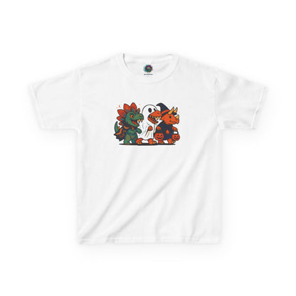 Kids Halloween Dino Squad T-Shirt – Cute Trick-or-Treat Dino Tee