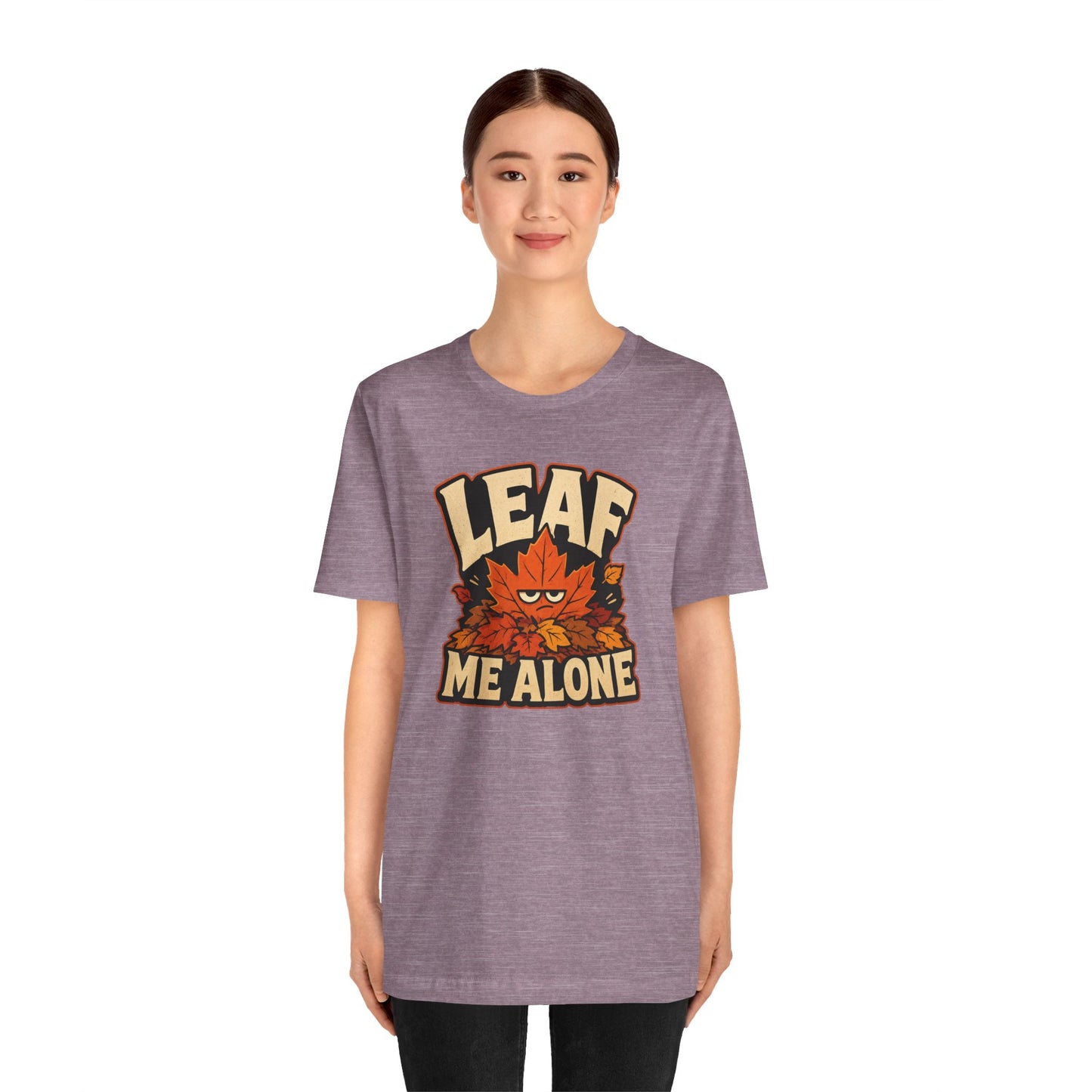 Leaf Me Alone T-Shirt – Funny Fall Introvert Leaves Tee