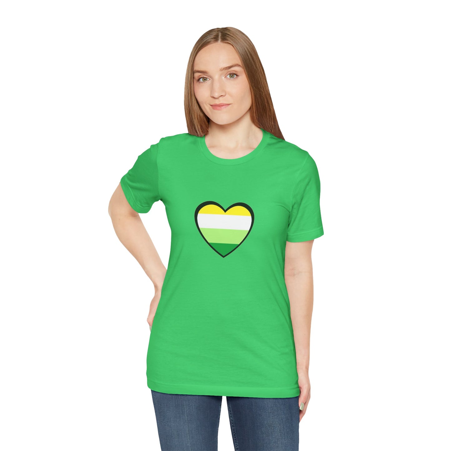Gender Neutral Pride Flag Heart T-Shirt – Unisex LGBTQ+ Graphic Tee - WhimSpin - https://whimspin.com