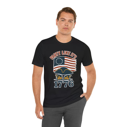 Party Like It’s 1776 T-Shirt – Revolutionary Spirit USA Tee - WhimSpin - https://whimspin.com
