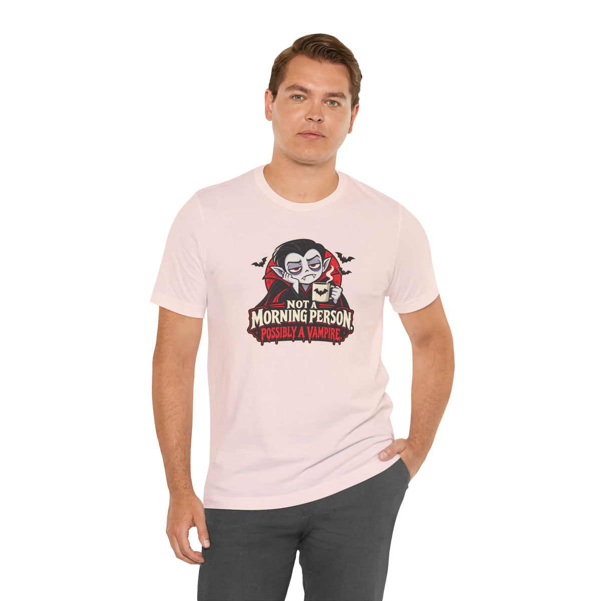 Not a Morning Person Possibly a Vampire T-Shirt – Funny Halloween Tee