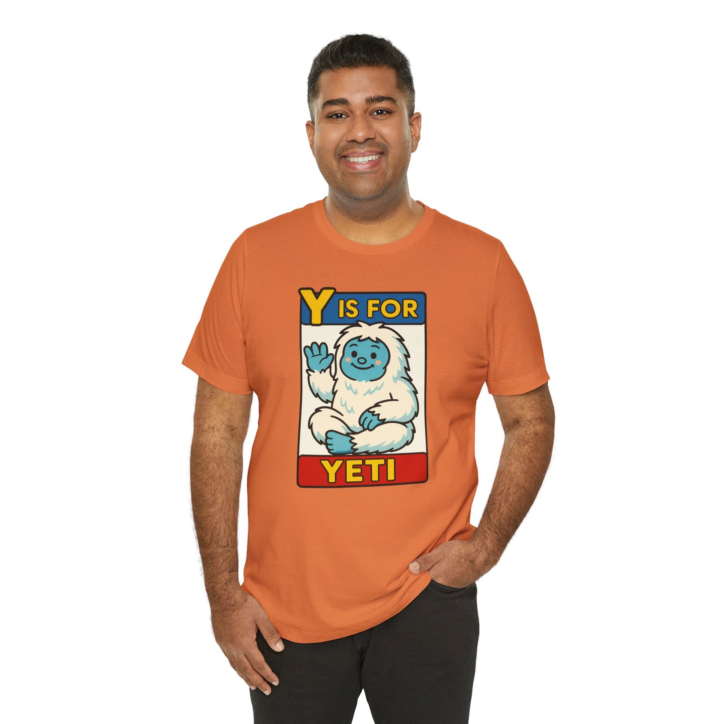 Y Is for Yeti T-Shirt – Cute Winter Monster Tee from the Monster Alphabet Series