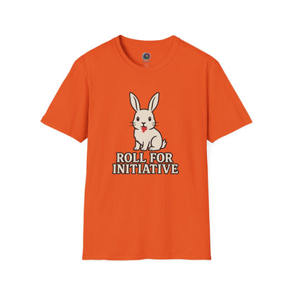 Roll for Initiative T-Shirt – Killer Bunny Humor Gaming Tee