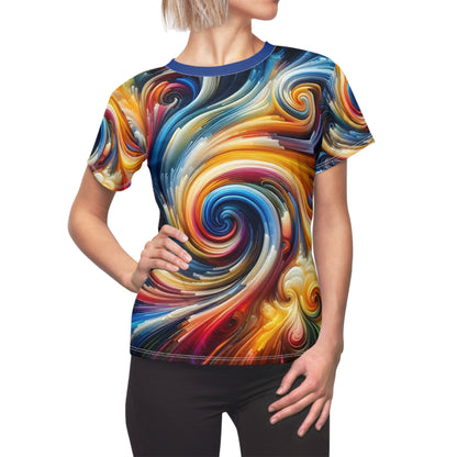 Color Storm Swirl Tee – Vivid Abstract Graphic T-Shirt