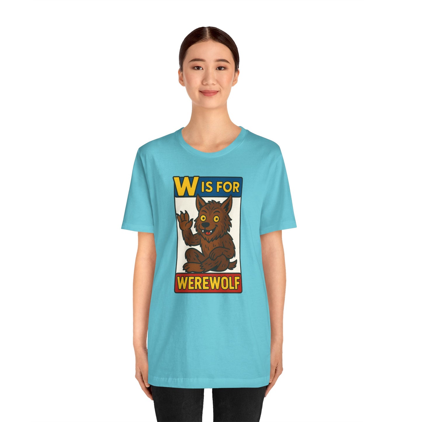 W Is for Werewolf T-Shirt – Cute Werewolf Shirt from Monster Alphabet