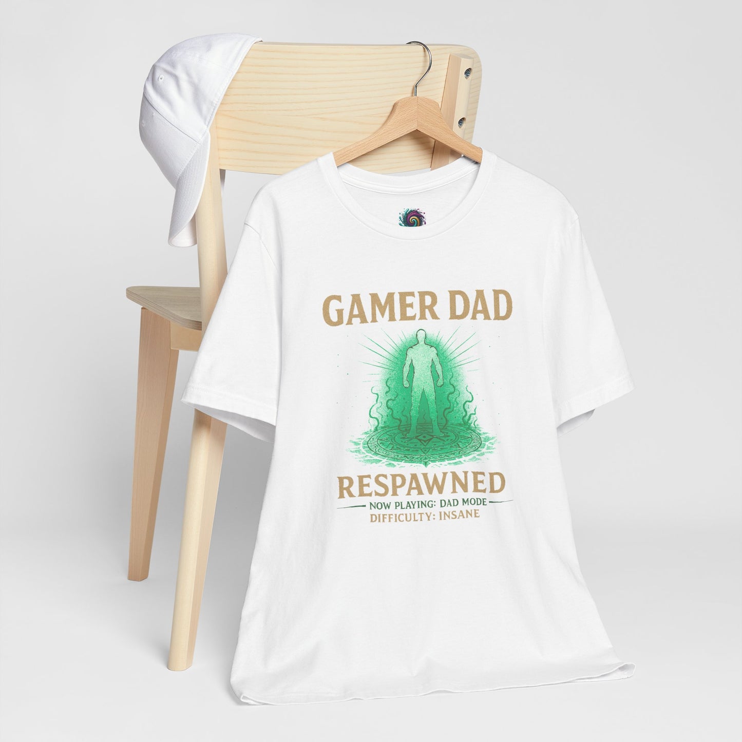 Gamer Dad Respawned T-Shirt – Funny New Fatherhood Gaming Tee