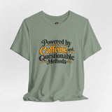 Sage green T-shirt with 