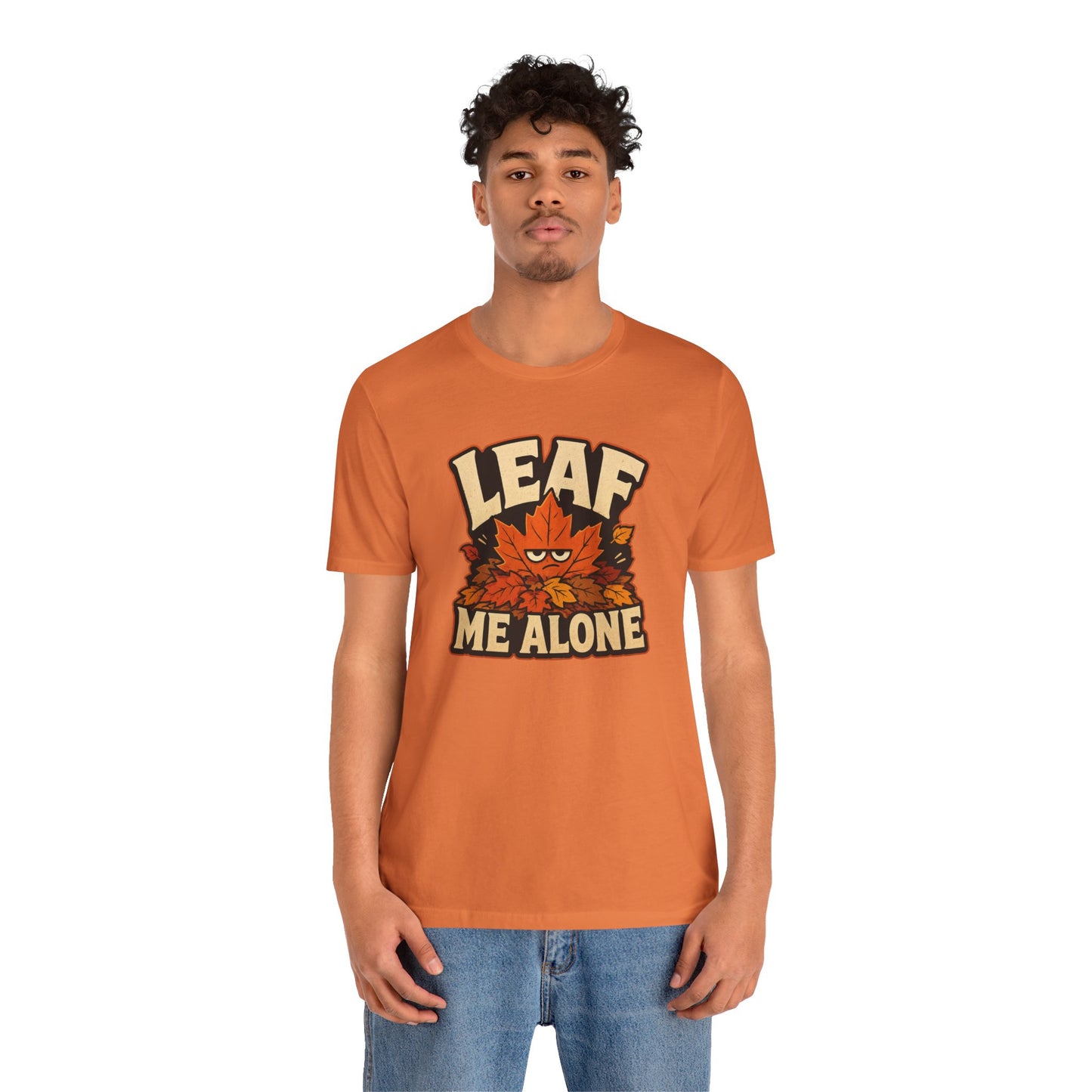 Leaf Me Alone T-Shirt – Funny Fall Introvert Leaves Tee