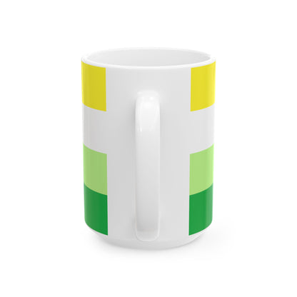 Gender Neutral Pride Flag Cup – Vibrant Identity Coffee Mug - WhimSpin - https://whimspin.com