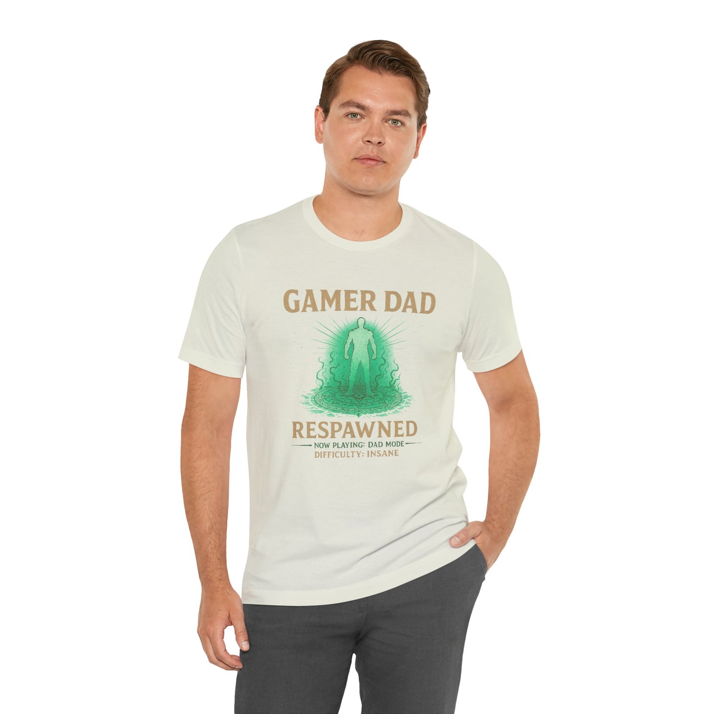 Gamer Dad Respawned T-Shirt – Funny New Fatherhood Gaming Tee