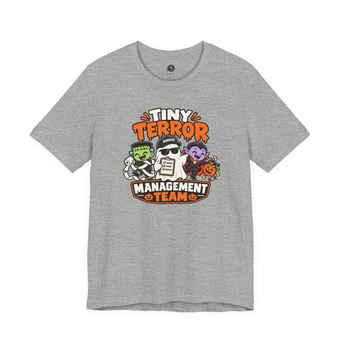 Tiny Terror Management Team T-Shirt – Funny Halloween Parent Tee