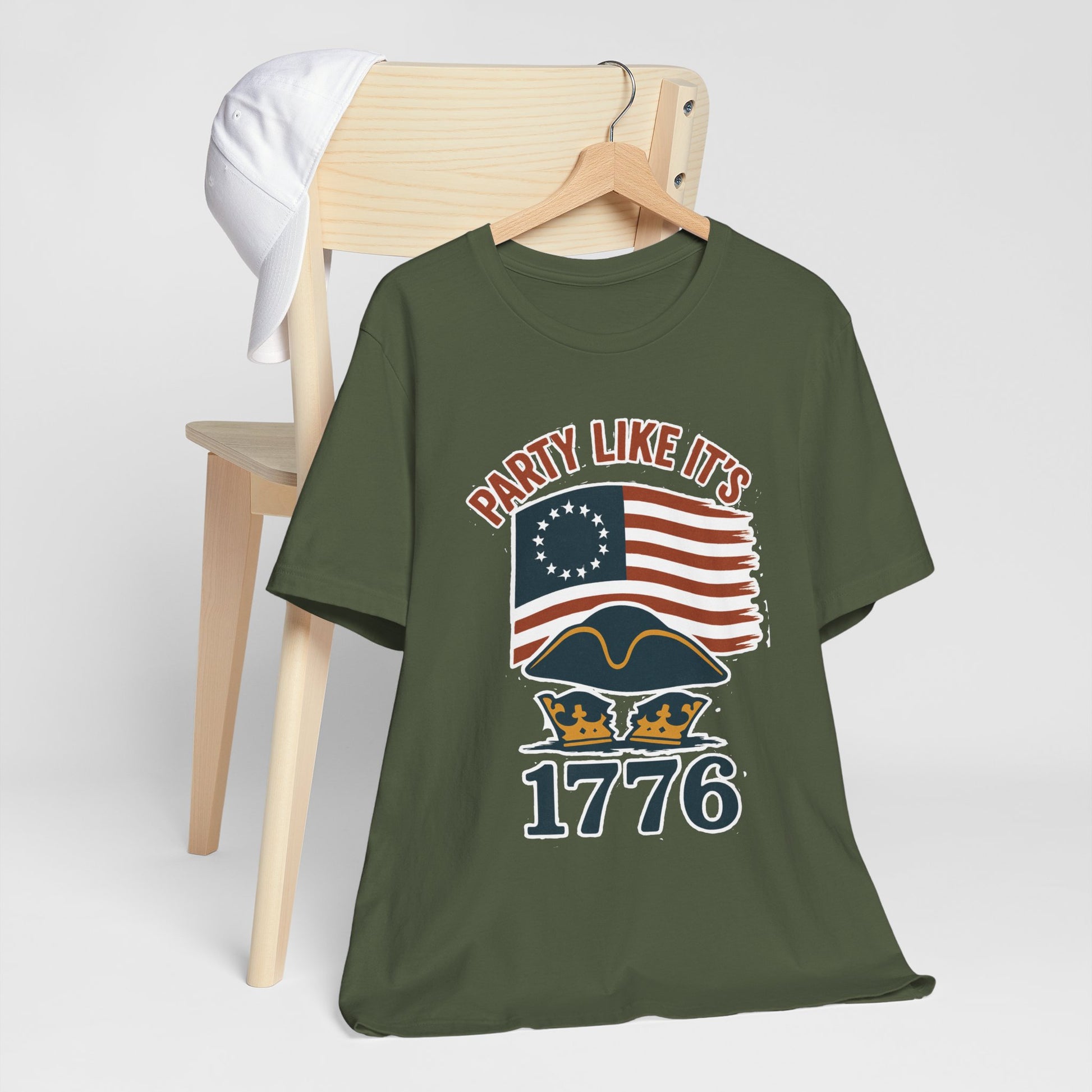 Party Like It’s 1776 T-Shirt – Revolutionary Spirit USA Tee - WhimSpin - https://whimspin.com