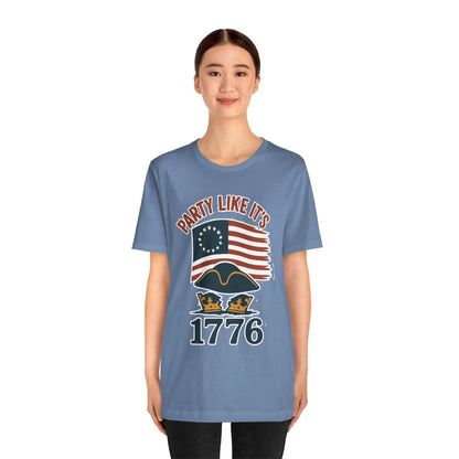 Party Like It’s 1776 T-Shirt – Revolutionary Spirit USA Tee - WhimSpin - https://whimspin.com