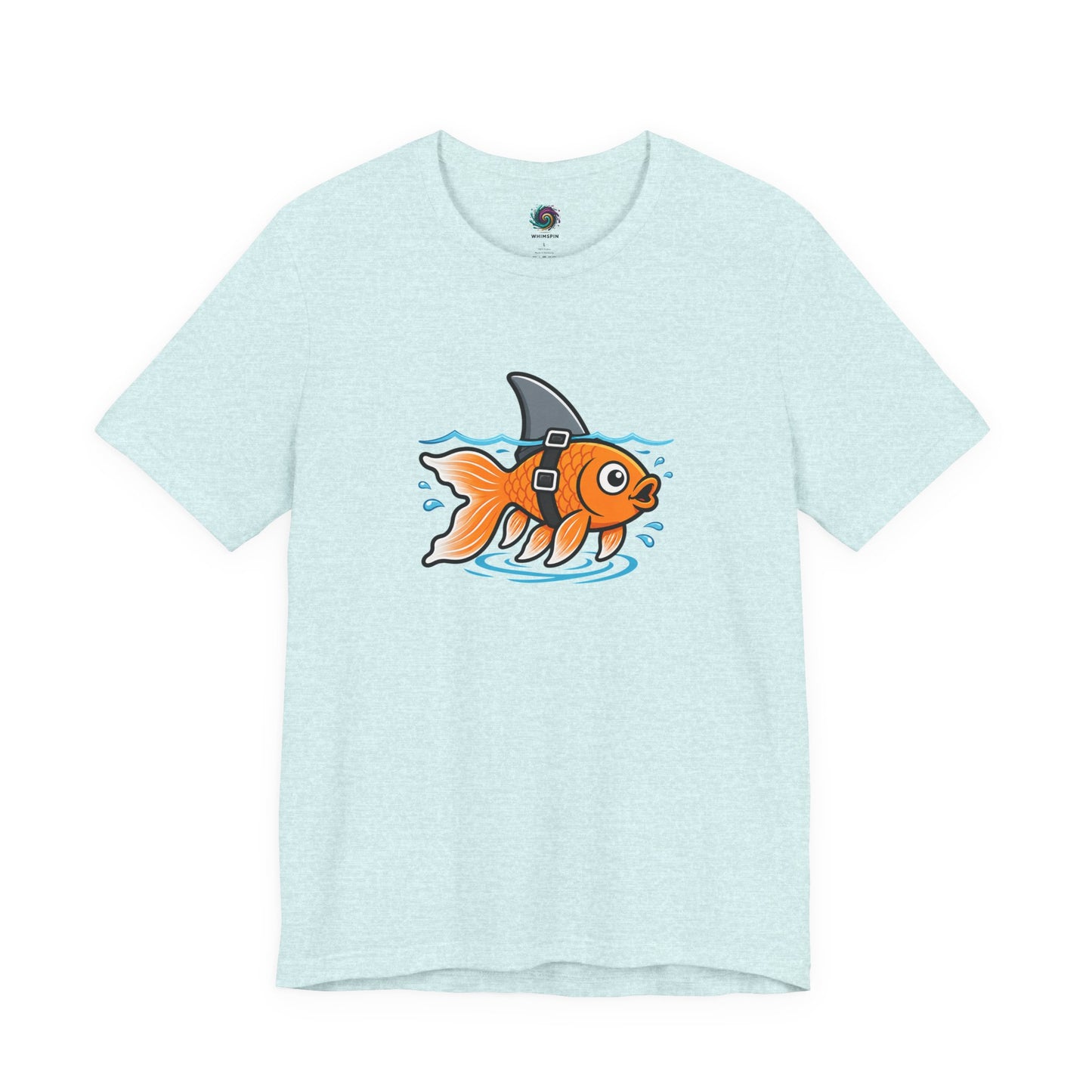 Goldfish Shark T-Shirt – Funny Fish Swimming  Graphic Tee