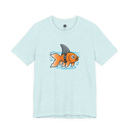 Goldfish Shark T-Shirt – Funny Fish Swimming  Graphic Tee